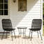 Chaise de patio grise