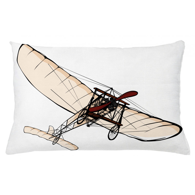 Housse de coussin lombaire intérieur/extérieur avion, 16 po x 26 po