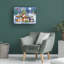 «Christmas Cheerful Dogs» par MAKIKO - Art sur toile sans cadre-218559010