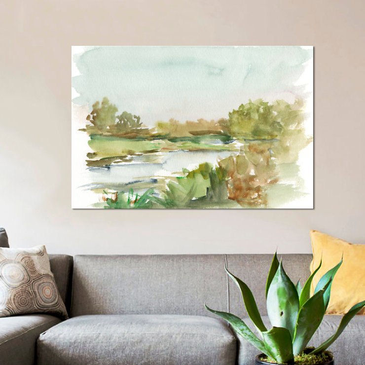 Impressionniste aquarelle I par Ethan Harper - reproduction d'art sur toile tendue, H 8 po x l 12 po x P 0,75 po
