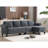 Convertible Sectional Sofa With Storage,L-Shaped Sofa,Four-Seater Sofa,Modern Linen Fabric Sectional Couches For Living Room-1587948926