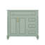 Meuble-lavabo de 36 pouces avec lavabo, armoire de salle de bain avec tiroir rabattable, 3 tiroirs et 2 portes