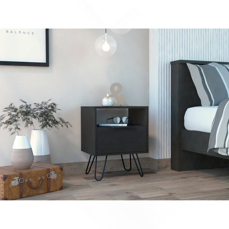 Table de chevet 1 tiroir Wenge