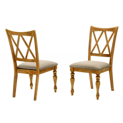 Dining Chairs with Wooden Frame, Two Pieces Chairs, Wood Dining Chair for Indoor