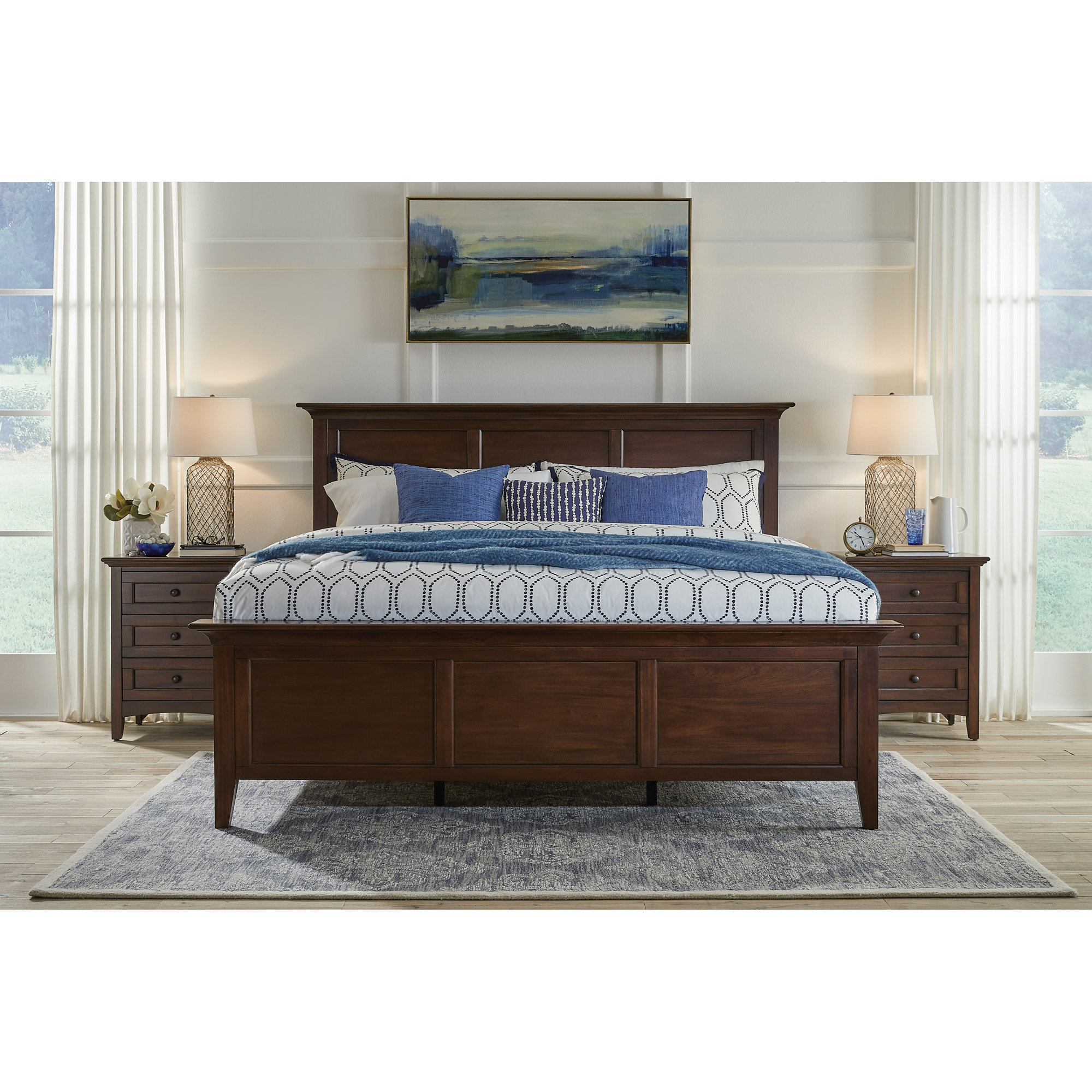 Remmy Solid Wood Bed, Queen
