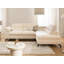 Corner Sofa Bed Bonnie with Sleeping Function & Storage in Chenille - Adjustable Headrests & Armrest-135847559-135847560