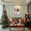 «Winter Deer Scene», art mural-1367339172