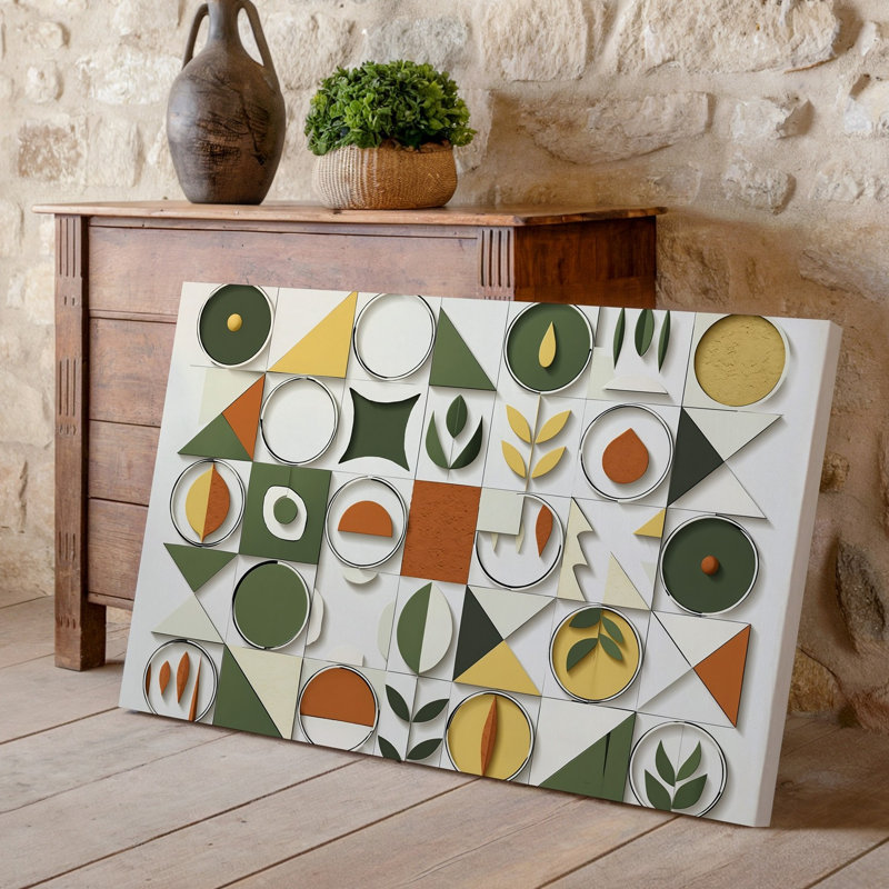 Reproduction d'art sur toile abstraite, H 30 po x l 40 po