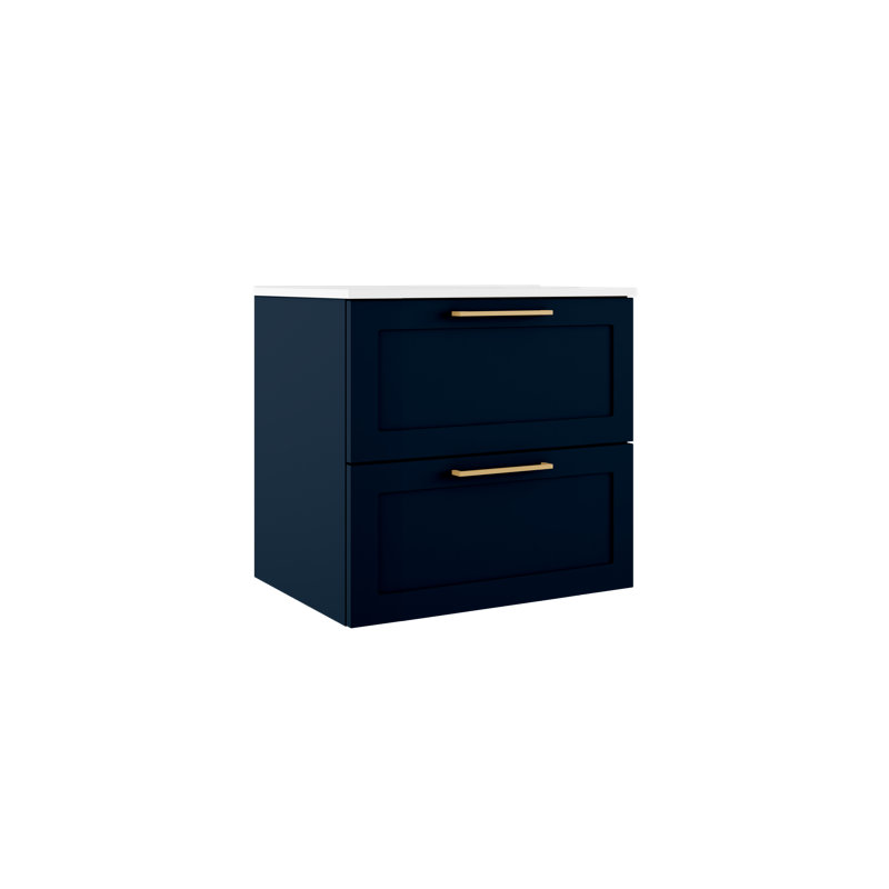 Ensemble de meuble-lavabo simple 24 po, Bleu marine