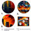 «Colorful City in Vancouver I», reproduction sur toile-86580283-86580286