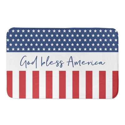 Tapis pour salle de bain en amérique bless dieu Manz