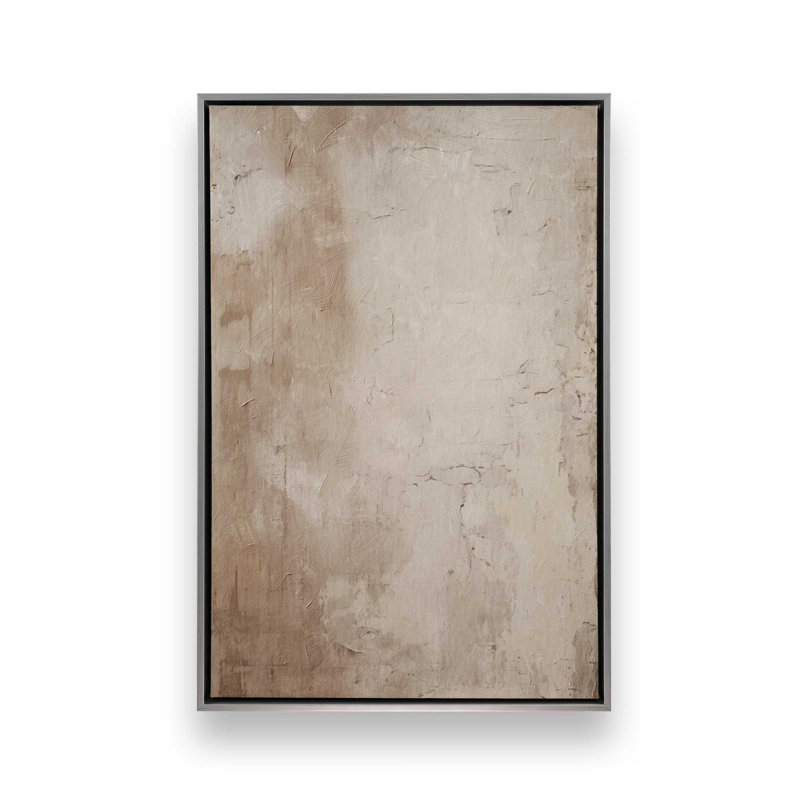Impression sur toile Fresco's Silent Tale I, H 30,75 po x l 20,75 po x P 1,75 po, Cadre flottant en chrome poli
