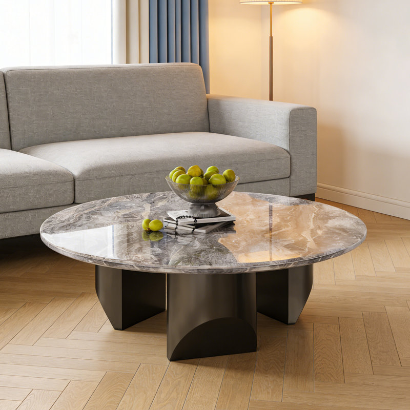 Simoneau, H 15,7 po x L 47,2 po x l 47,2 po, Beige/gris