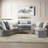 Ivria Gray Boucle Sectional Sofa W/9 Pillows