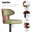 Bar Stools Set of 2 Seat Adjustable Height 62.2-85.1cm Bentwood Swivel Barstools with Back & Footrest - PU Leather Upholstered Bar Chair for Bar, Kitchen, Dining Room-522226694-529745436-529745439