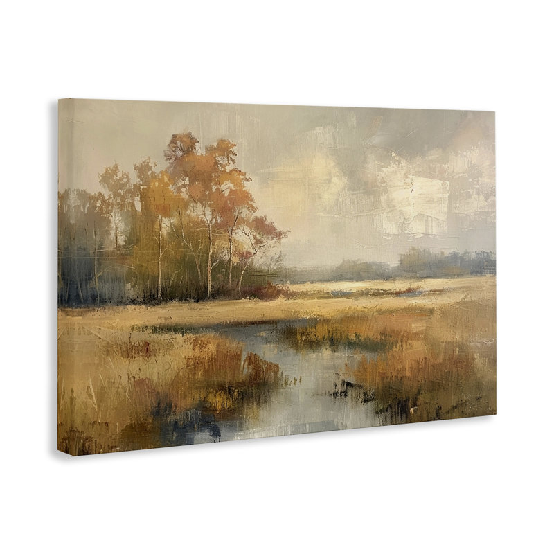  «Autumn Stream Landscape», art mural par LSR Design Studio, H 20 po x l 30 po