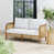 Coussin blanc / structure en acacia est en rupture de stock sélectionné