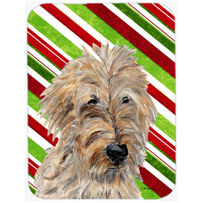 Planche à découper en verre de canne à sucre de noël 2 caroline Goldendoodle
