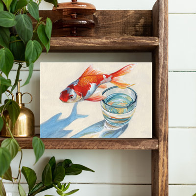 Who Is Dreaming Contemporary Goldfish Fish Wall Art