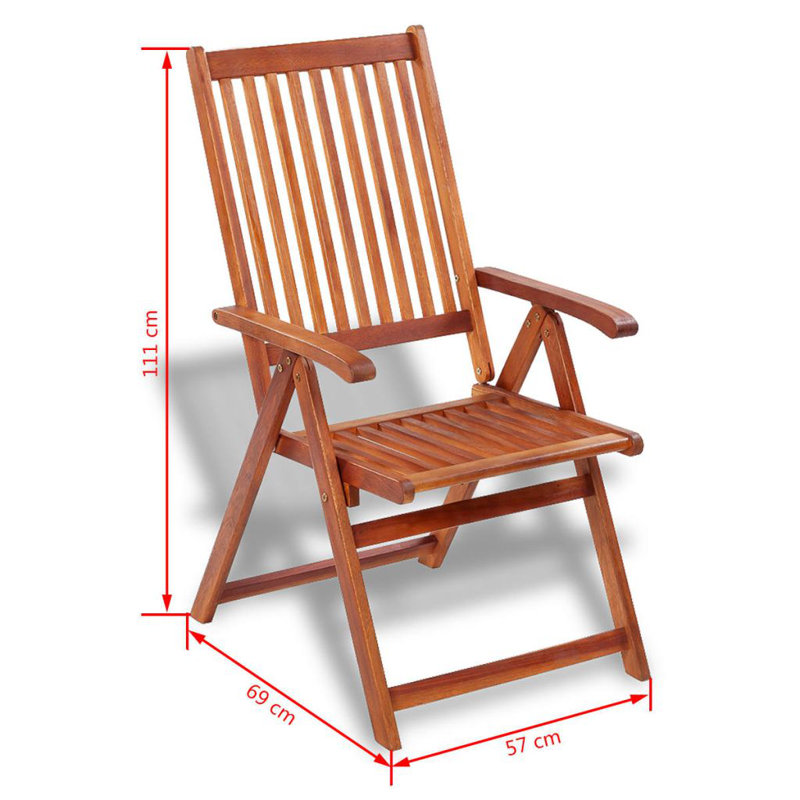 Grove 6 - Person Acacia Wood Patio Dining Set with Oval Table