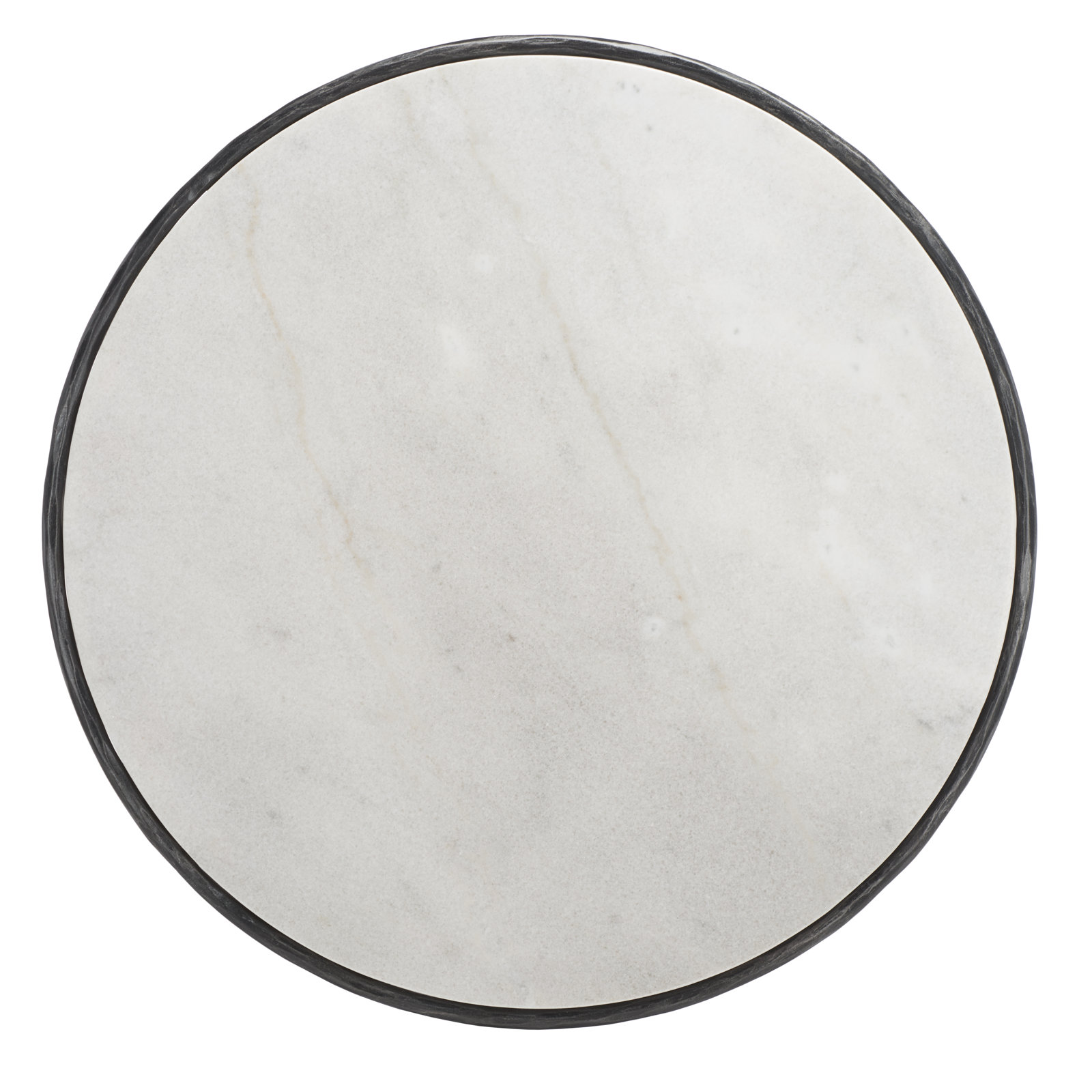 Evelynn 4 Legs Coffee Table, Marble, White Marble, Black