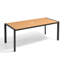 Table de salle à manger rectangulaire d'extérieur 71,4 po L avec trou pour parasol et structure en aluminium  -2003037910-2003037911