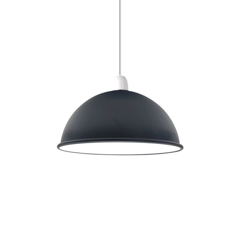 40 cm Metal Bowl Pendant Shade, Black