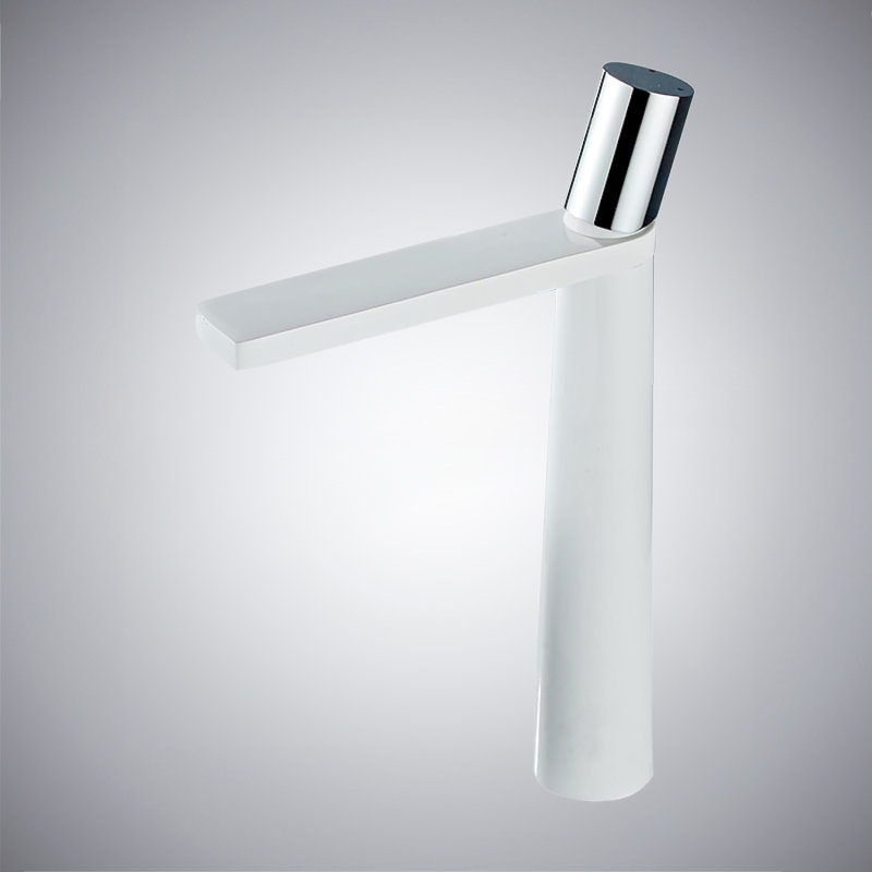 Robinet de meuble-lavabo Sandwell, Blanc/chrome