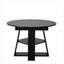 Table de salle à manger ronde extensible de 43,3 po à 59 po pour 4 à 8 personnes, table de salle à manger ovale de cuisine moderne avec feuilles amovibles peu encombrante, base en bois avec tablette de rangement pour le salon de la cuisine (noir)-1508018269