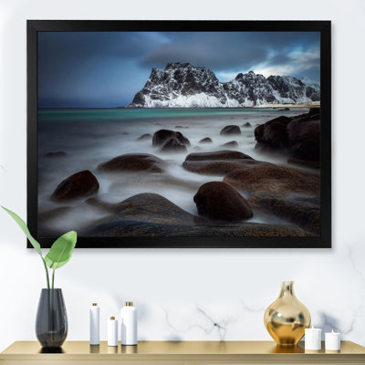 " Rocky Coast With Mountains "