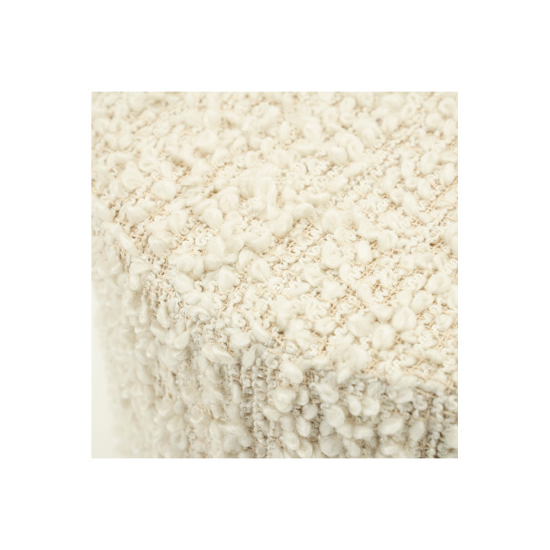 Accent Stool Upholstered Accent Stool, Beige