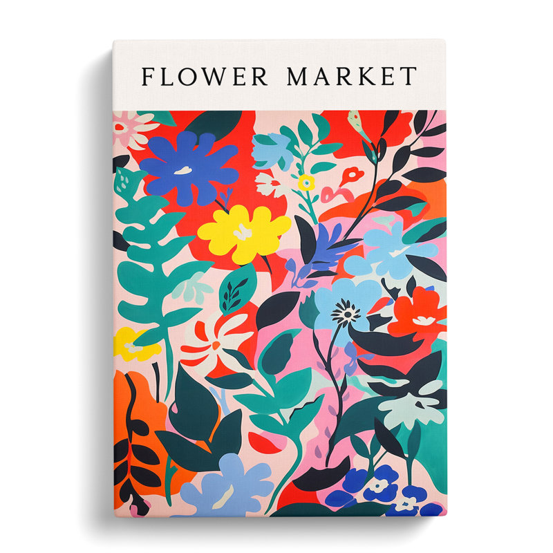 The Flower Market Exhibition No. 1 - Wrapped Canvas Print, 50cm H x 35cm W x 3cm D
