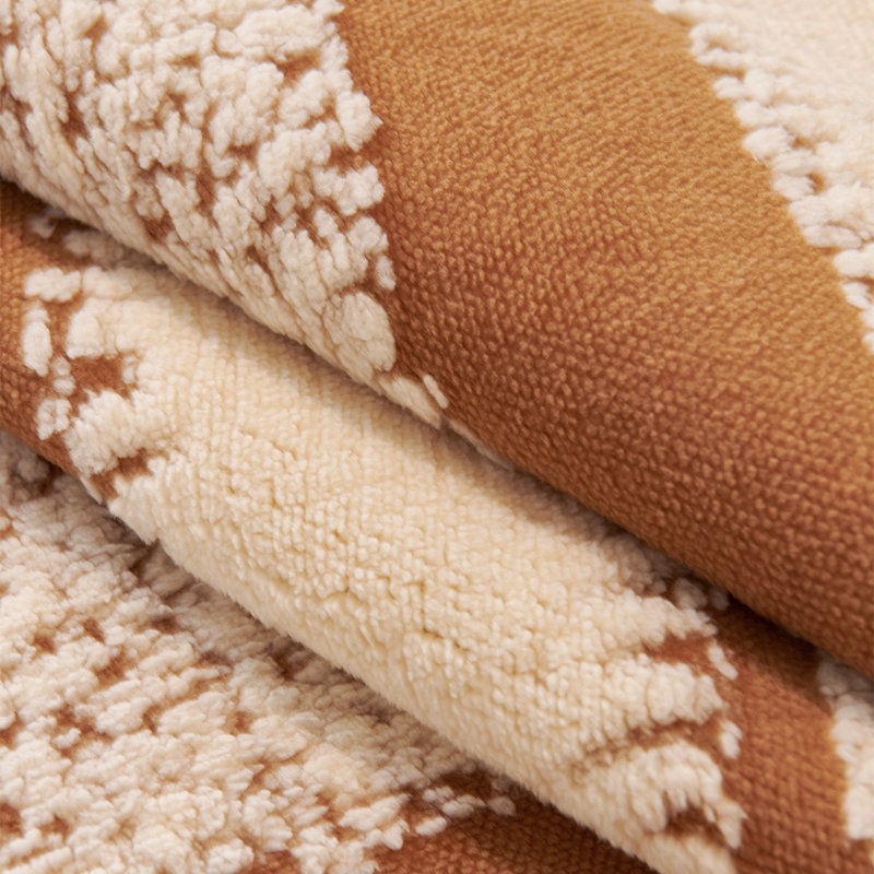 Housse de coussin texturée en forme de chenille, siège de canapé antidérapant lavable pour animaux de compagnie, Café