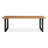 Brown+Black Rectangular Solid Wood+Steel desk-639948276