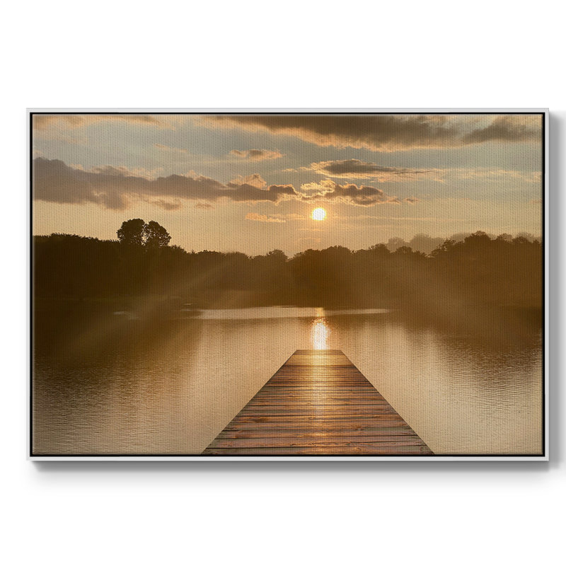 Sunrise Dock, Blanc, H 25 po x l 37 po x P 2 po