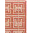 Arneshia Geometric Terracotta/Cream Indoor/Outdoor Area Rug-1250638218