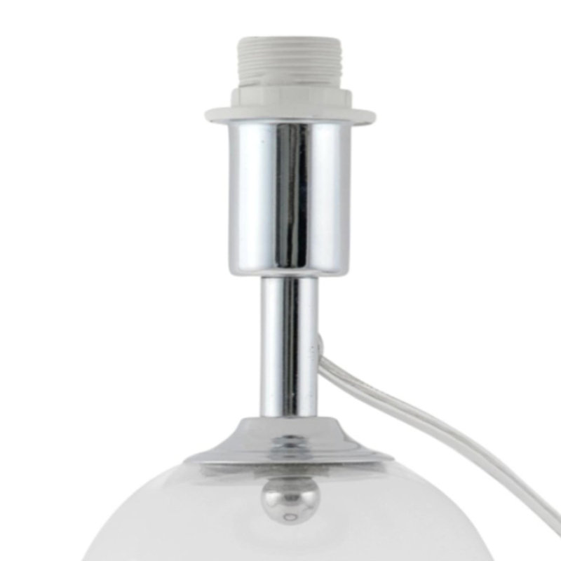Axelrad Glass Table Lamp, Polished Chrome