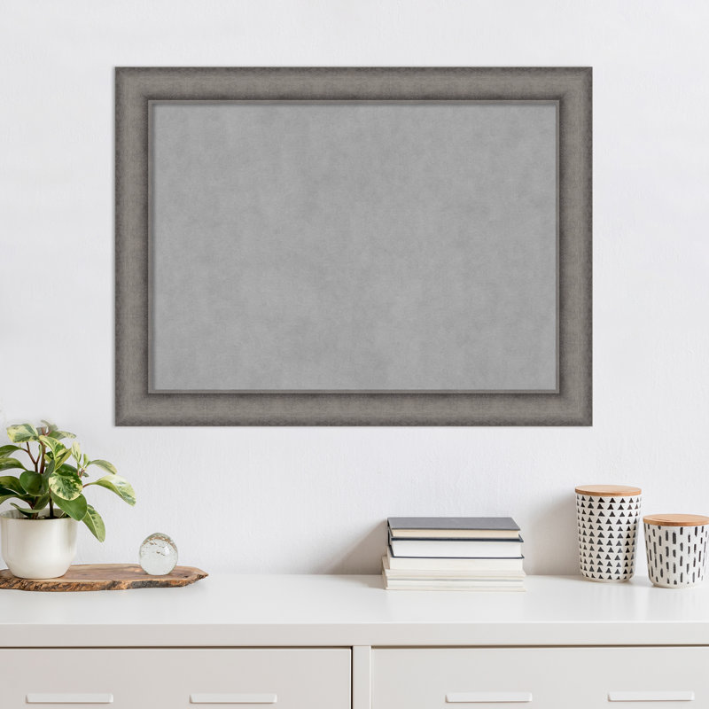 Tableau magnétique encadré en béton bruni Keeton, H 24 po x l 32 po