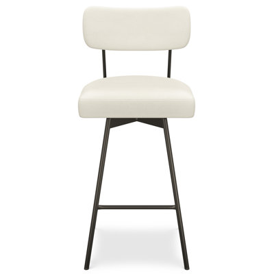 Tabouret pivotant contemporain avec repose-pieds Giselle