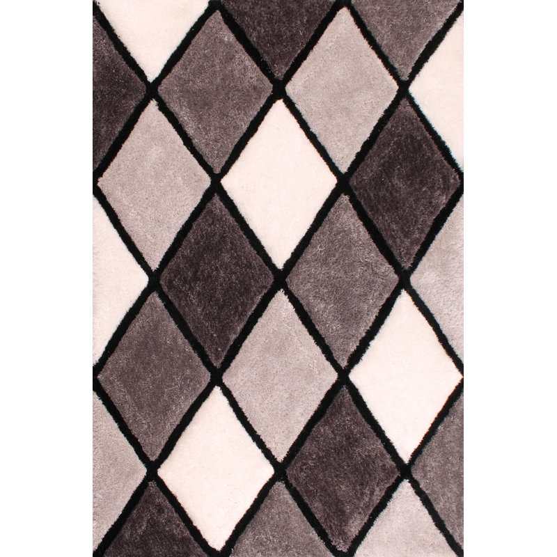 Okan   Geometric Hand Woven Area Rug, Rectangle 160 x 225cm