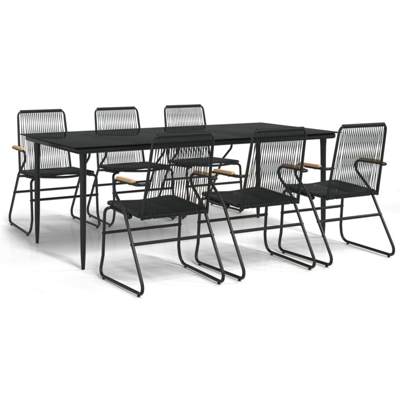 Ensemble repas extérieur pour 6 personnes Catara, L 78,7 po x l 39,4 po x H 29,1 po