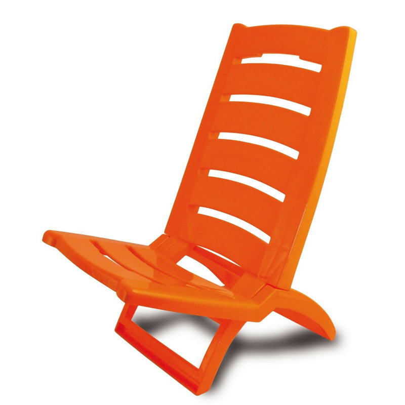 Folding Beach Chair, Orange