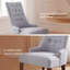 Chaise d'appoint rembourrée en bois manufacturé et massif Gailord-97430516