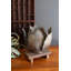 BASE ANTIQUE EN LAITON MÉTAL EN LAITON AVEC VERRE HURRINCANE