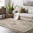 Daye Traditional Tiled Power Loom Performance Gray/Beige Rug-737894846