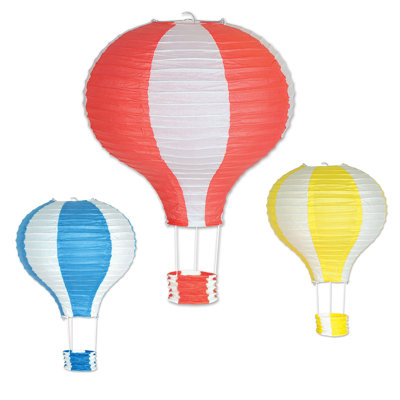 Lanternes en papier à ballonnet chaude air