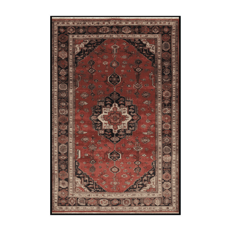 Tapis brun lavable à la machine, Rectangulaire 8 pi x 10 pi
