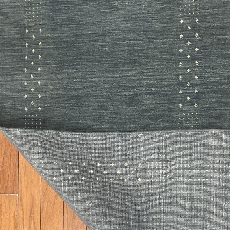  Handmade Modern Gabbeh Wool Rug, Runner 2'6" x 10'