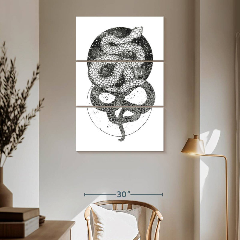 Brampt Good And Evil, 65" H x 42" W