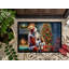 Paillasson Cavalier Spaniel and Santa Claus-1290760982